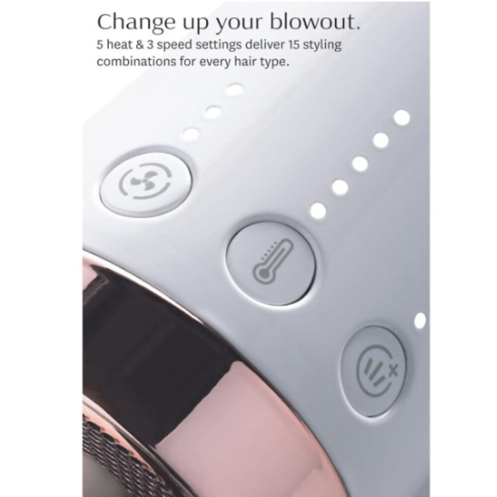 T3 AireBrush Duo Interchangeable Hot Air Blow Dry Brush with Two Attachments - Picture 5 of 12